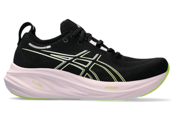 GEL NIMBUS 26 Women Black Neon Lime Scarpe da running da donna ASICS IT