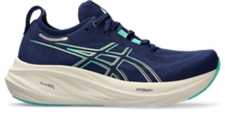 ASICS Women s Gel Nimbus 26 Blue Expanse Aurora Green 6