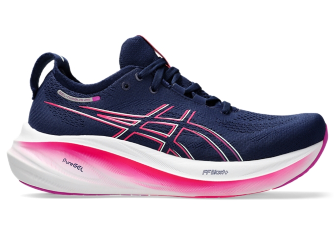 GEL NIMBUS 26 Women Blue Expanse Bold Magenta Damen Laufschuhe ASICS DE