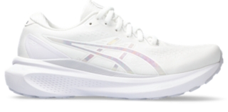 Womens white asics running on sale shoes