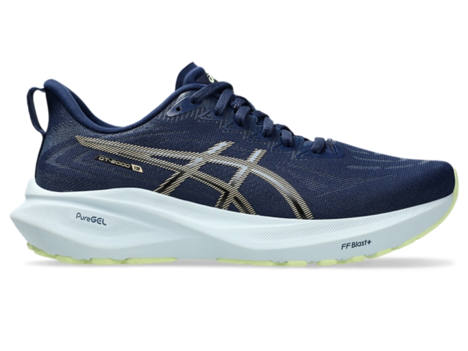 GT 2000 13 Women Blue Expanse Champagne Women s Running Shoes ASICS UK