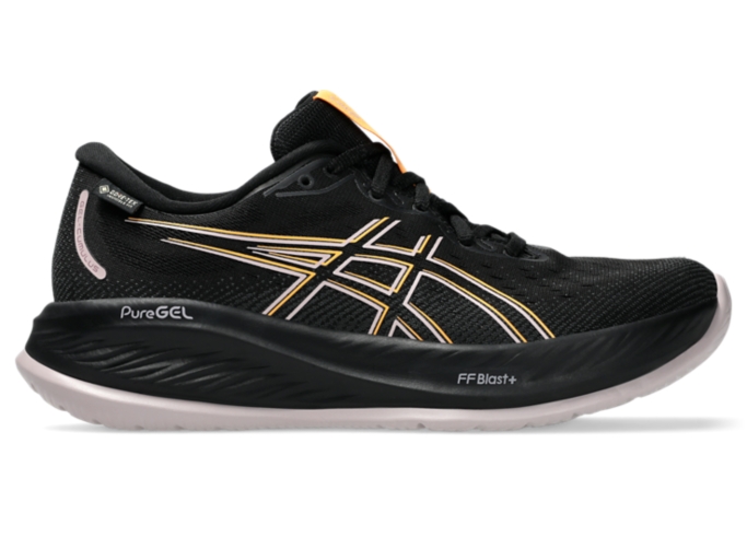 GEL-CUMULUS 26 GTX | BLACK/STADIUM ORANGE | レディース ランニング シューズ【ASICS公式】