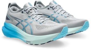 GEL-KAYANO 31, Piedmont Grey/Digital Aqua