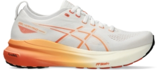 GEL KAYANO 31 Women White Faded Orange Damen Laufschuhe ASICS DE