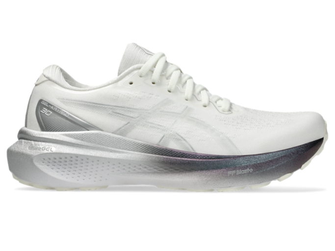 GEL KAYANO 30 PLATINUM Women Real White Pure Silver Women s Running Shoes ASICS United States