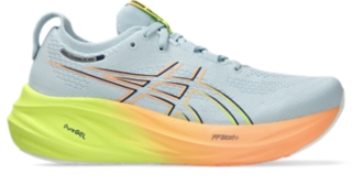 GEL NIMBUS 26 PARIS Women Cool Grey Safety Yellow Women s Running Shoes ASICS United States