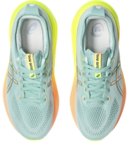 GEL KAYANO 31 CELEBRATION OF SPORT Women Light Celadon Safety Yellow Damen Laufschuhe ASICS DE