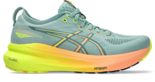 Asics Women s Gel Kayano 31 Paris Light Celadon Safety Yellow 7