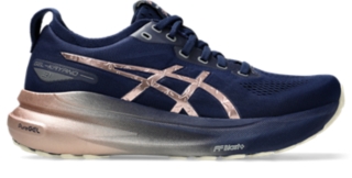 Women's GEL-KAYANO 31 PLATINUM | Blue Expanse/Rose Gold | Running Shoes | ASICS