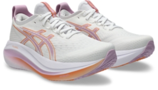 GEL NIMBUS 27 Women White Light Ube Damen Laufschuhe ASICS DE