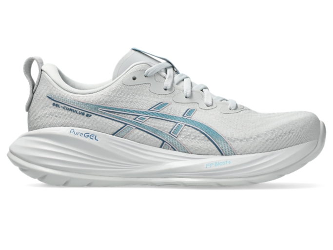 新品未使用ASICS GEL-CUMULUS 27 アシックス ランニング 26 GEL-CUMULUS 27 | WHITE/LAKE GREY | メンズ ランニング