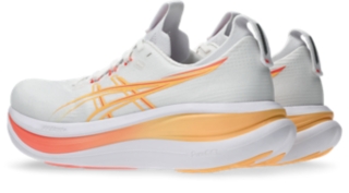 GEL-NIMBUS 28, White/Sun Coral 3