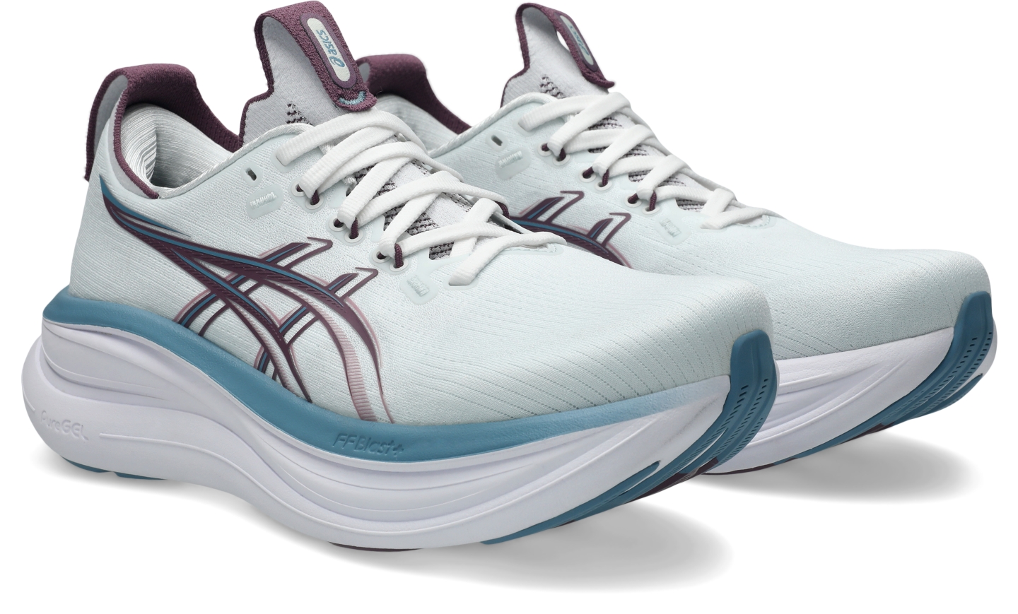 Женские кроссовки ASICS Gel-Nimbus 28, цвет: Синий / Бархатный фиолетовый — фото 2