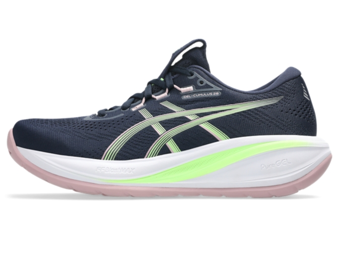 GEL-CUMULUS 28 | Women | MIDNIGHT/ILLUMINATE GREEN | Women's Running ...
