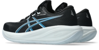 Image 3 of 8 of Women's BLACK/AEGEAN BLUE GEL-CUMULUS 28 WIDE Women Running Shoes