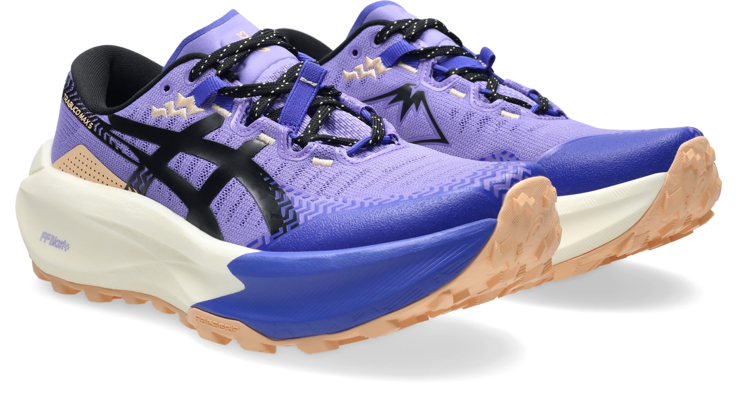 Женские кроссовки ASICS Trabuco Max 5, цвет: Аметистовый / Чёрный — фото 2