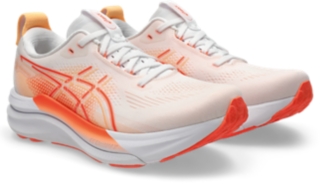 GEL-KAYANO 33, White/Vivid Coral 2
