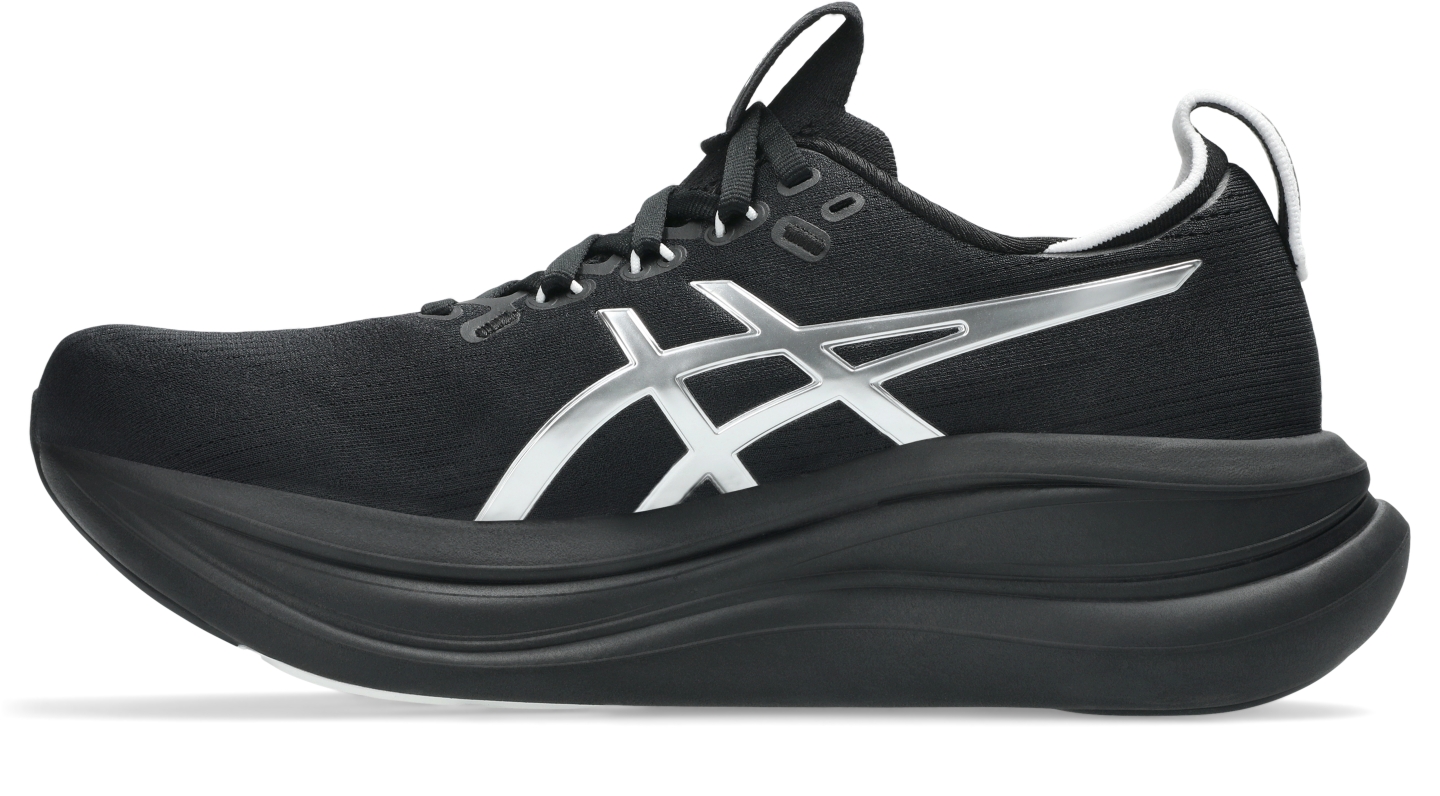 Женские кроссовки ASICS Gel-Nimbus 28 Platinum, цвет: Платиновый / Чёрный — фото 4