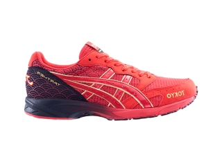 UNISEX TARTHERZEAL 6 Japan Classic Red Black Running Shoes ASICS