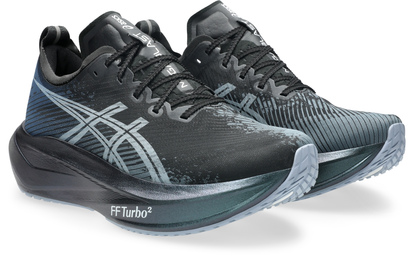 Мужские кроссовки ASICS Megablast, цвет: Чёрный / Белый — фото 2
