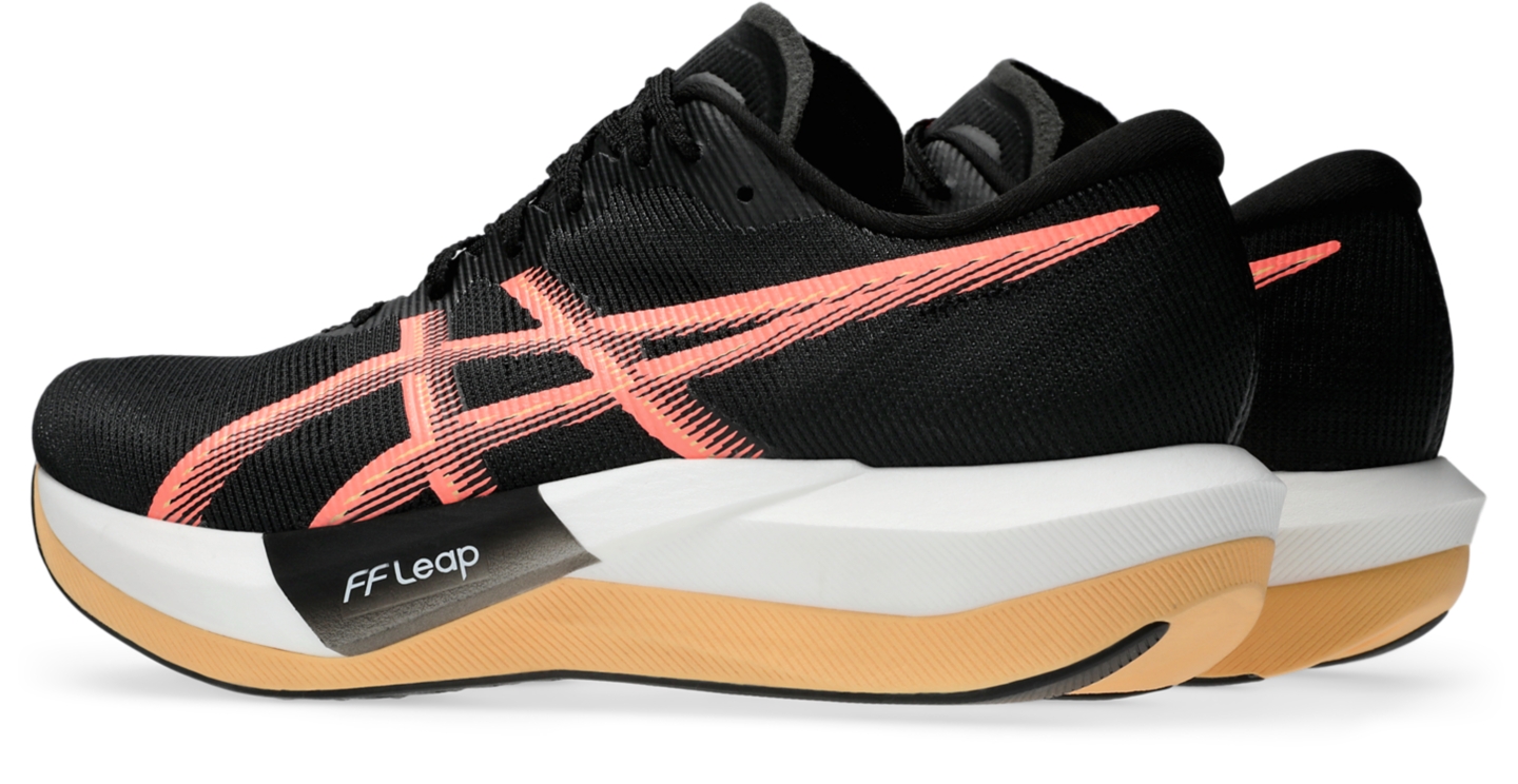 Мужские кроссовки ASICS Magic Speed 5, цвет: Чёрный / Коралловый — фото 3
