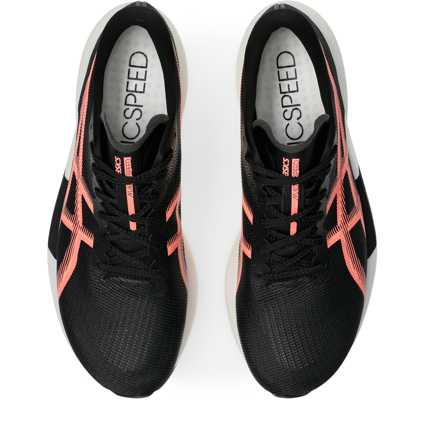 Мужские кроссовки ASICS Magic Speed 5, цвет: Чёрный / Коралловый — фото 6
