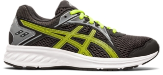 Jolt 2 GS Men Graphite Grey Lime Zest Kids Grade School Shoes ASICS United States