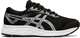 Unisex GEL-EXCITE 6 GS | Black/White | Grade School (3.5-7) | ASICS