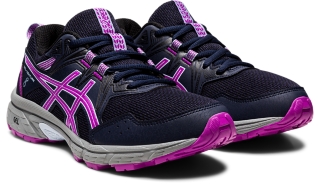 Zoom image of Image 2 of 7 of Kids Midnight/Orchid GEL-VENTURE 8 GRADE SCHOOL Kids' Grade School Shoes