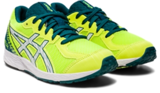 TARTHEREDGE 2 Jr. | SAFETY YELLOW/VELVET PINE | キッズ ランニング シューズ【ASICS公式通販】