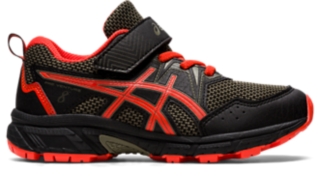 UNISEX PRE VENTURE 8 Black/Cherry Tomato | Pre-School (K10-3) ASICS