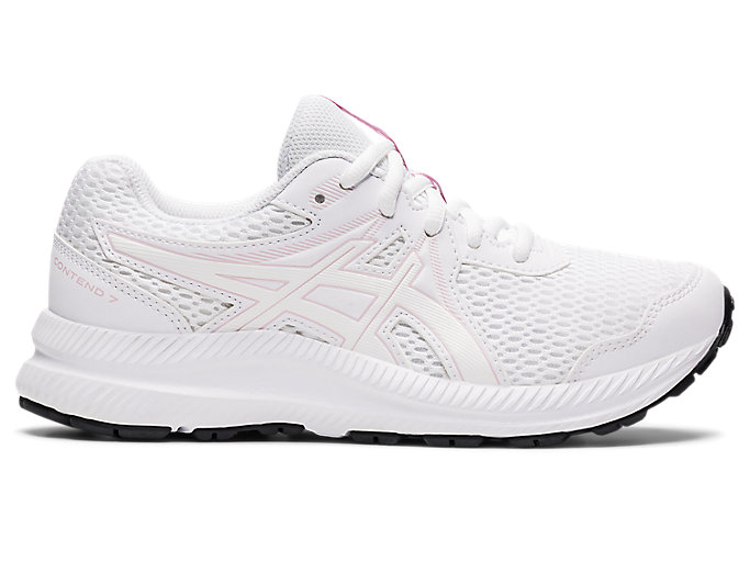 Image 1 of 7 of Kids White/Barely Rose CONTEND 7 GRADE SCHOOL Kids' Grade School Shoes