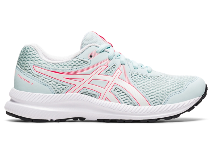 UNISEX CONTEND 7 GRADE SCHOOL | Aqua Angel/White | Grade School (1-7) |  ASICS