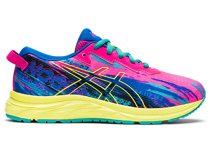 Image 1 of 7 of Kids Pink Glo/Sour Yuzu GEL-NOOSA TRI 13 GS Kid's Running Shoes & Trainers