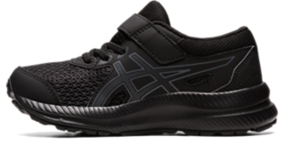 Black asics junior clearance trainers