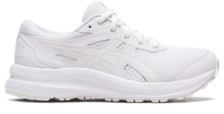 Unisex CONTEND 8 GS White White Grade School 1 to 7 ASICS