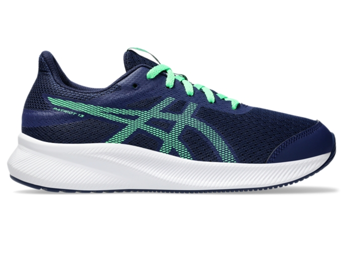 PATRIOT 13 GS | BLUE EXPANSE/NEW LEAF | キッズ ランニング シューズ【ASICS公式】