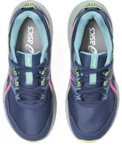 Asics Gel Venture 7 GS Black Safety Yellow Azul Neon Niño