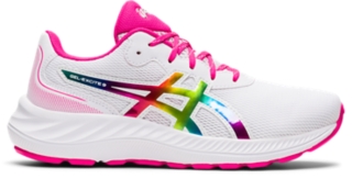 draad Redding boog UNISEX GEL-EXCITE 9 GRADE SCHOOL | White/Pink Glo | Grade School (1-7) |  ASICS