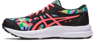 Asics Contend 8 Print Rosa Negra para Niño