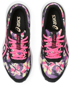 Asics Contend 8 Print Rosa Negra para Niño