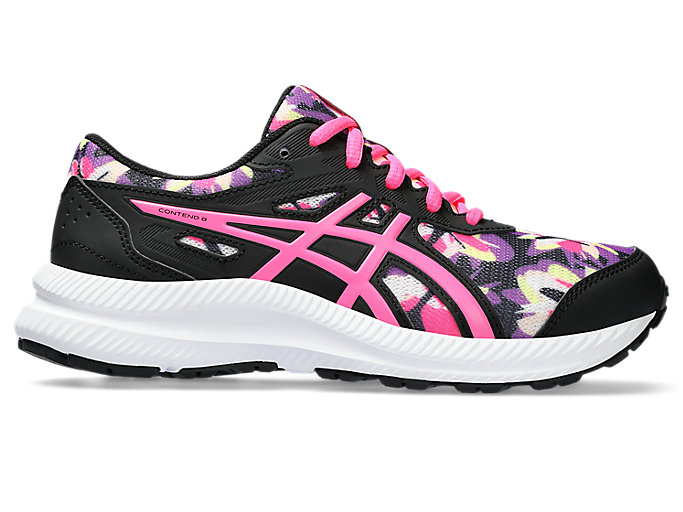 Image 1 of 7 of Kids Black/Hot Pink CONTEND 8 GS Kids Running Trainers