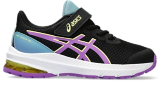 GT 1000 12 PS Kids Black Cyber Grape Kinder Laufschuhe ASICS Outlet DE