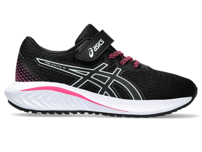 UNISEX PRE EXCITE 10 PRE-SCHOOL | Black/Pure Aqua | Grade School (1-7) |  ASICS