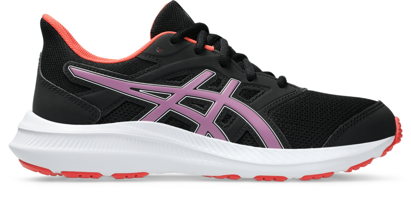 Детские кроссовки ASICS Jolt 4 Grade School, цвет: Чёрный / Ube — фото 1