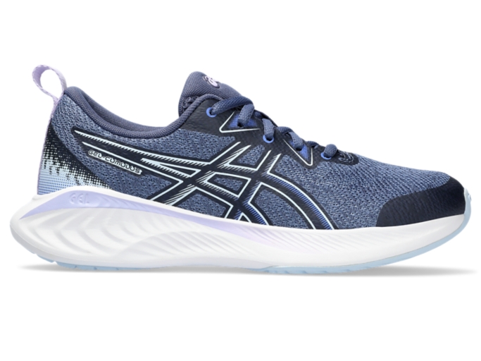 UNISEX GEL-CUMULUS 25 GRADE SCHOOL | Thunder Blue/Light Blue | Grade School  (1-7) | ASICS