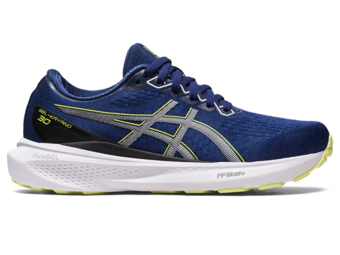 GEL KAYANO 30 GRADE SCHOOL Kids Deep Ocean Glow Yellow Kids Grade School Shoes ASICS United States