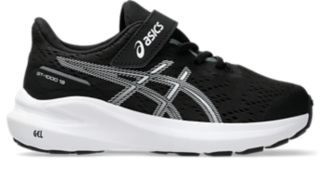 GT 1000 13 PRE SCHOOL Kids Black White Kids Running Shoes ASICS United States