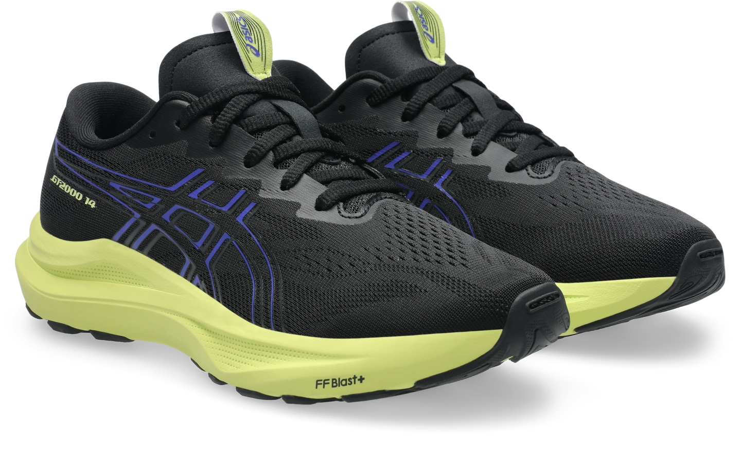Детские кроссовки ASICS GT-2000 14 Grade School, цвет: Чёрный / Кобальтовый — фото 2