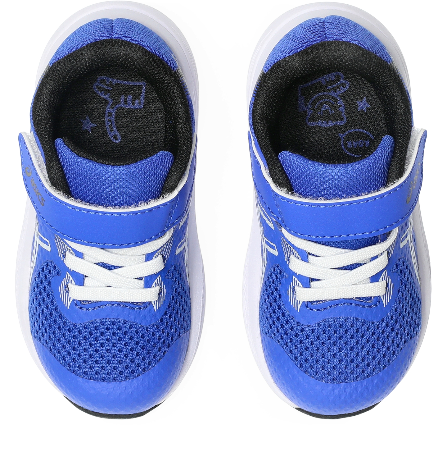 Детские кроссовки ASICS Contend 10 Toddler Size, цвет: Неоновый синий / Белый — фото 6